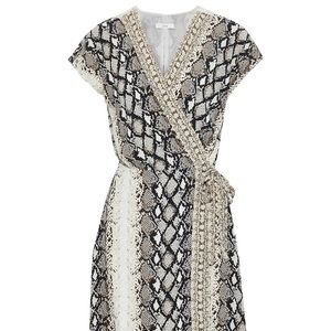 Joie Bethwyn Snake Print Wrap Dress